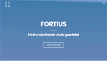 Tablet Screenshot of fortius.lt